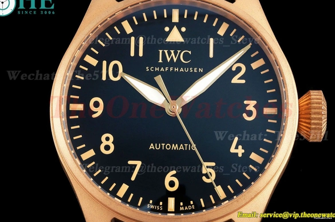 Dial LE Big Black Pilot Spitfire 8N24 'Mr Bronze Porter' M+ 43mm 0405